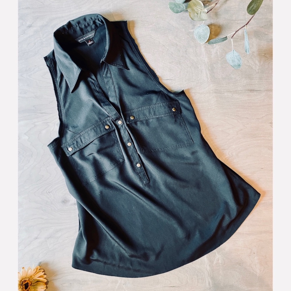 Racerback Sleeveless Henley